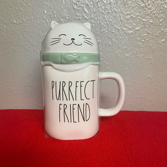 Mug RAE DUNN - "Cat Mom" - Couleur Ivoire - Parfait Pour Les Amoureux Des Chats